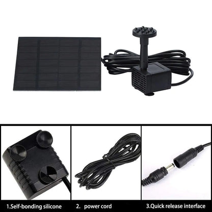 Solar Power Fountain Submersible Floating Water Pump Bird Bath Pond Garden Pool by Anti Spier