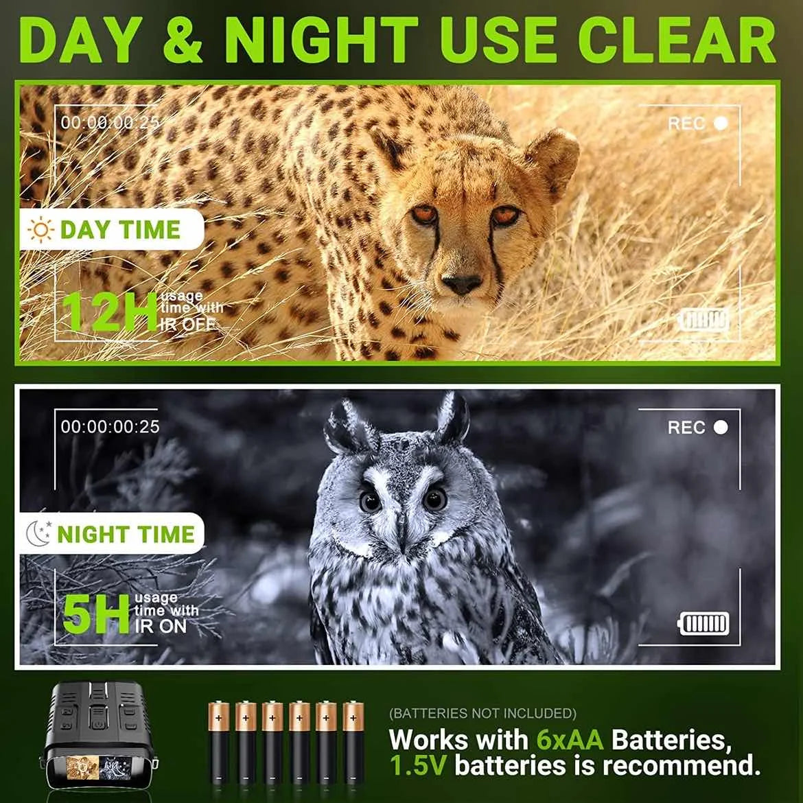 R19 Digital Night Vision Binoculars Device by Anti Spier