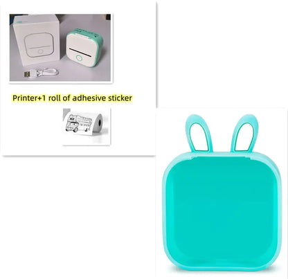 Portable Mini Thermal Label Printer Home Photo Printer Student Wrong Question Printer Bluetooth Mini Label Printer Price Tag by Anti Spier