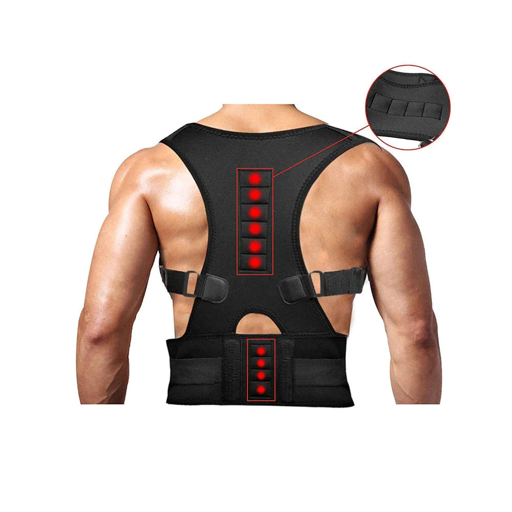 Posture Corrector Support Magnetic Back Shoulder Brace Belt Band For Men Women by Anti Spier