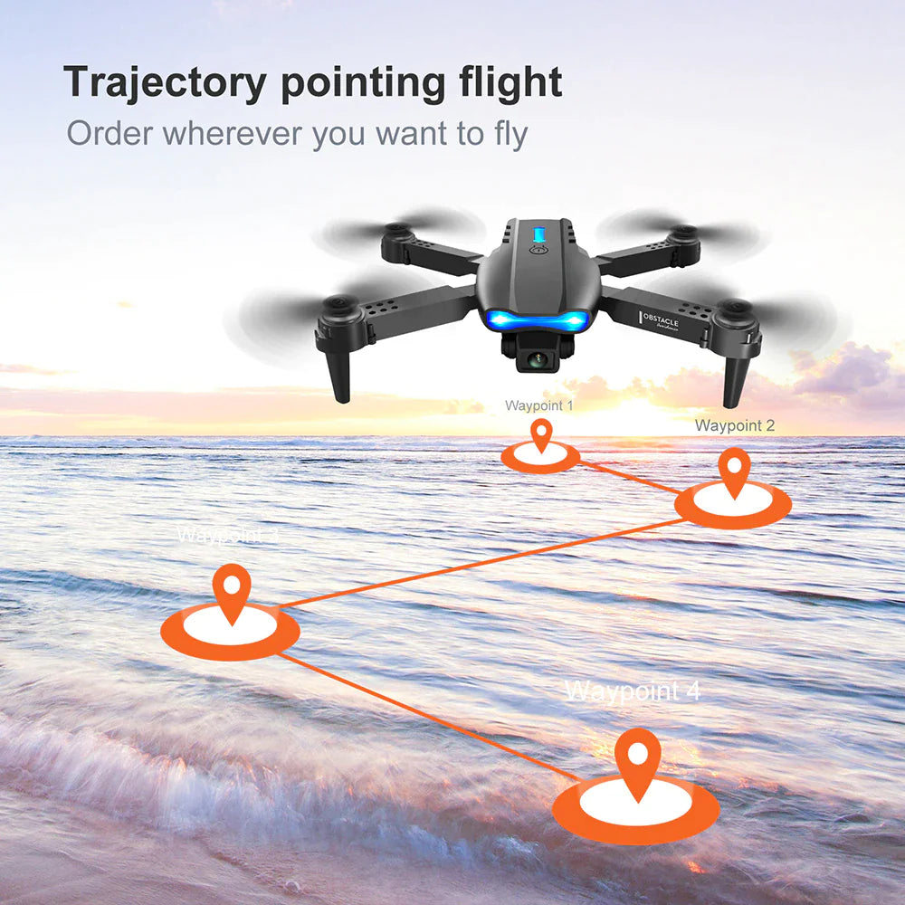 Drones Quadcopter 5G 4K GPS Drone X Pro with HD Dual Camera WiFi FPV Foldable RC by Anti Spier