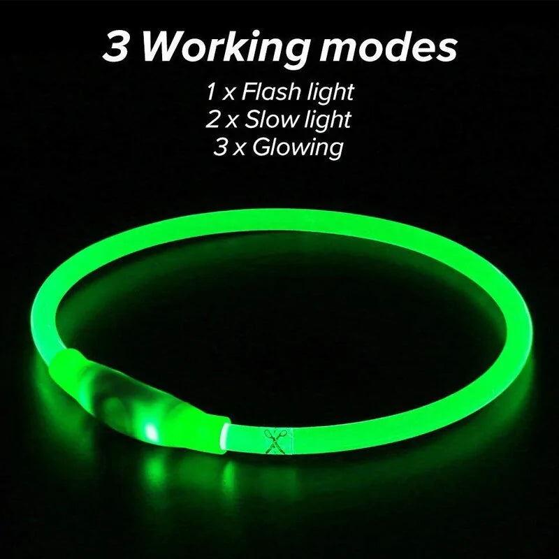 LED Collar Night Safety For Pets by Anti Spier