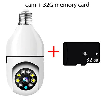 Smart 5G Surveillance Bulb: Full-Color Night Vision by Anti Spier