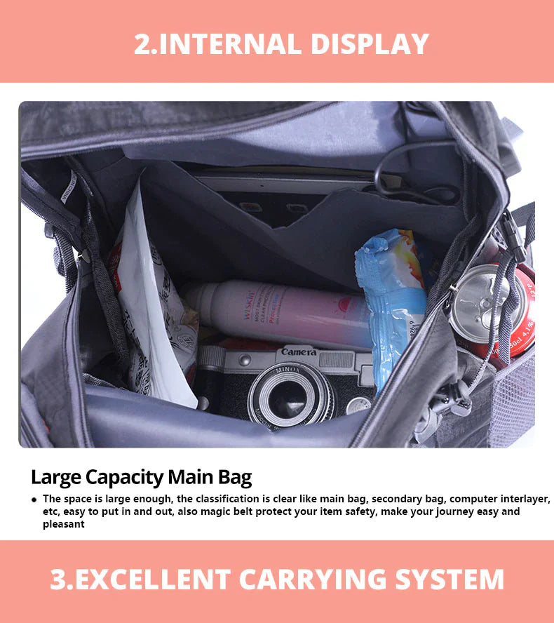 40L Men Women Travel Backpack Rucksack Camping Laptop Hiking School Book Bag USA by Anti Spier