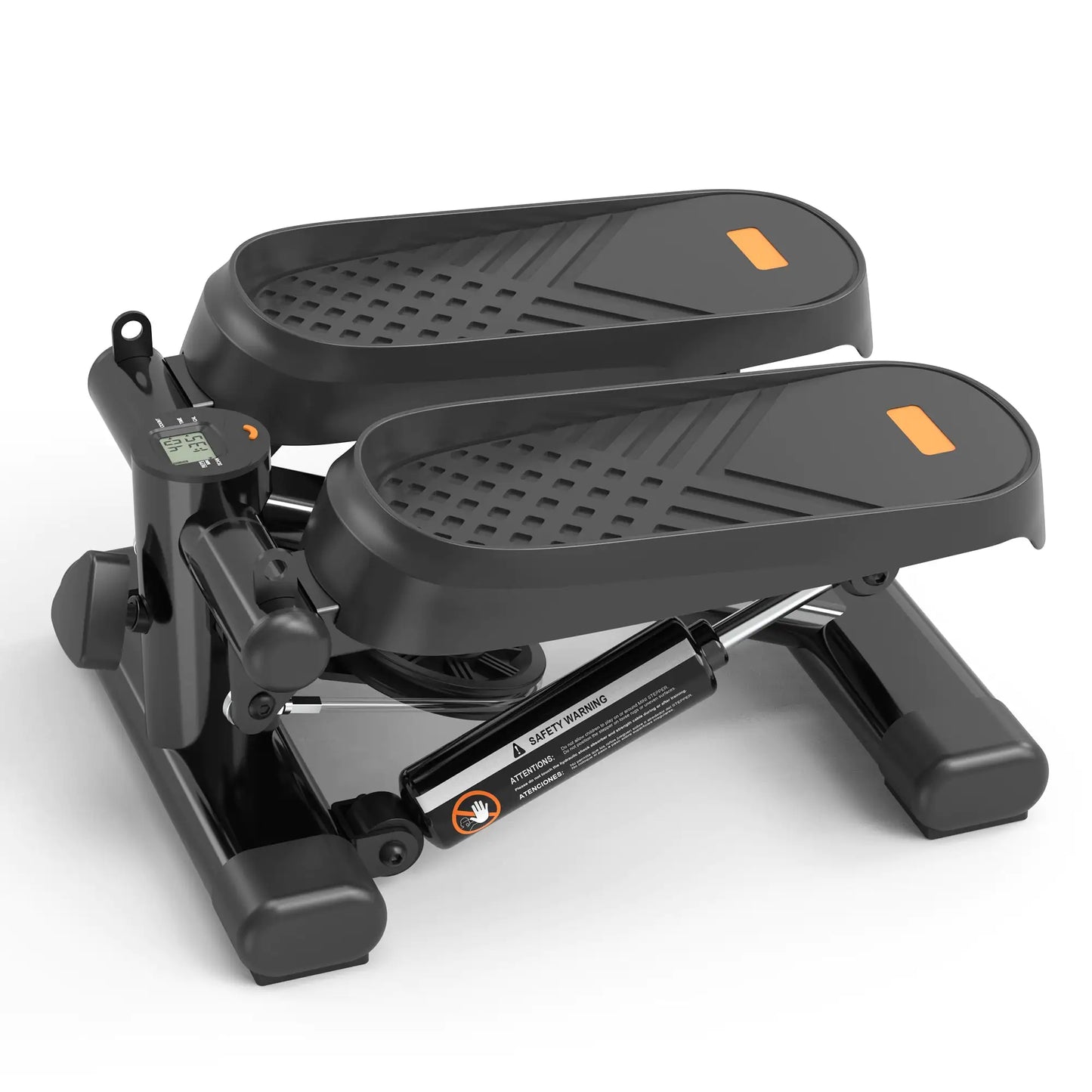 Home Office Exercise 330LBS Capacity Mini Stepper With Resistance Bands And LCD Monitor by Anti Spier