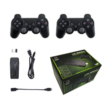 Ewwke M8 Video Game Console 2.4G Double Wireless Controller Game Stick 4K 10000 Games 64GB Retro Games by Anti Spier