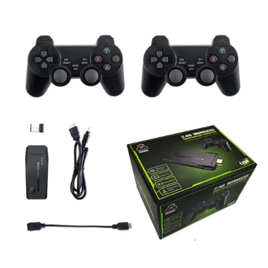 Ewwke M8 Video Game Console 2.4G Double Wireless Controller Game Stick 4K 10000 Games 64GB Retro Games by Anti Spier