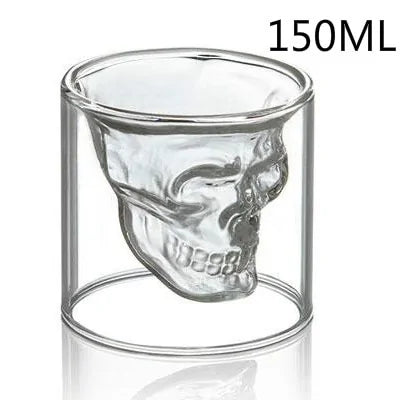 Double Layered Glass Skull Coffee Mug by Anti Spier