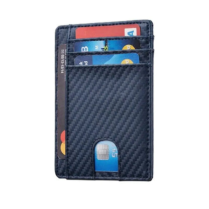 Leather Slim Wallet Credit Card Holder RFID Blocking Pocket ID Money USA by Anti Spier