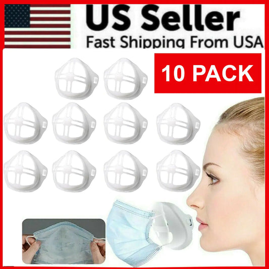 3D Face Mask Bracket Mouth Separate Inner Stand Holder Breathing Space Frame by Anti Spier