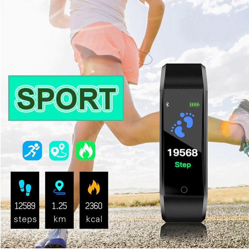 Fitness Smart Watch Activity Tracker Heart Rate For Women Men Oxygen BP Monitor by Anti Spier