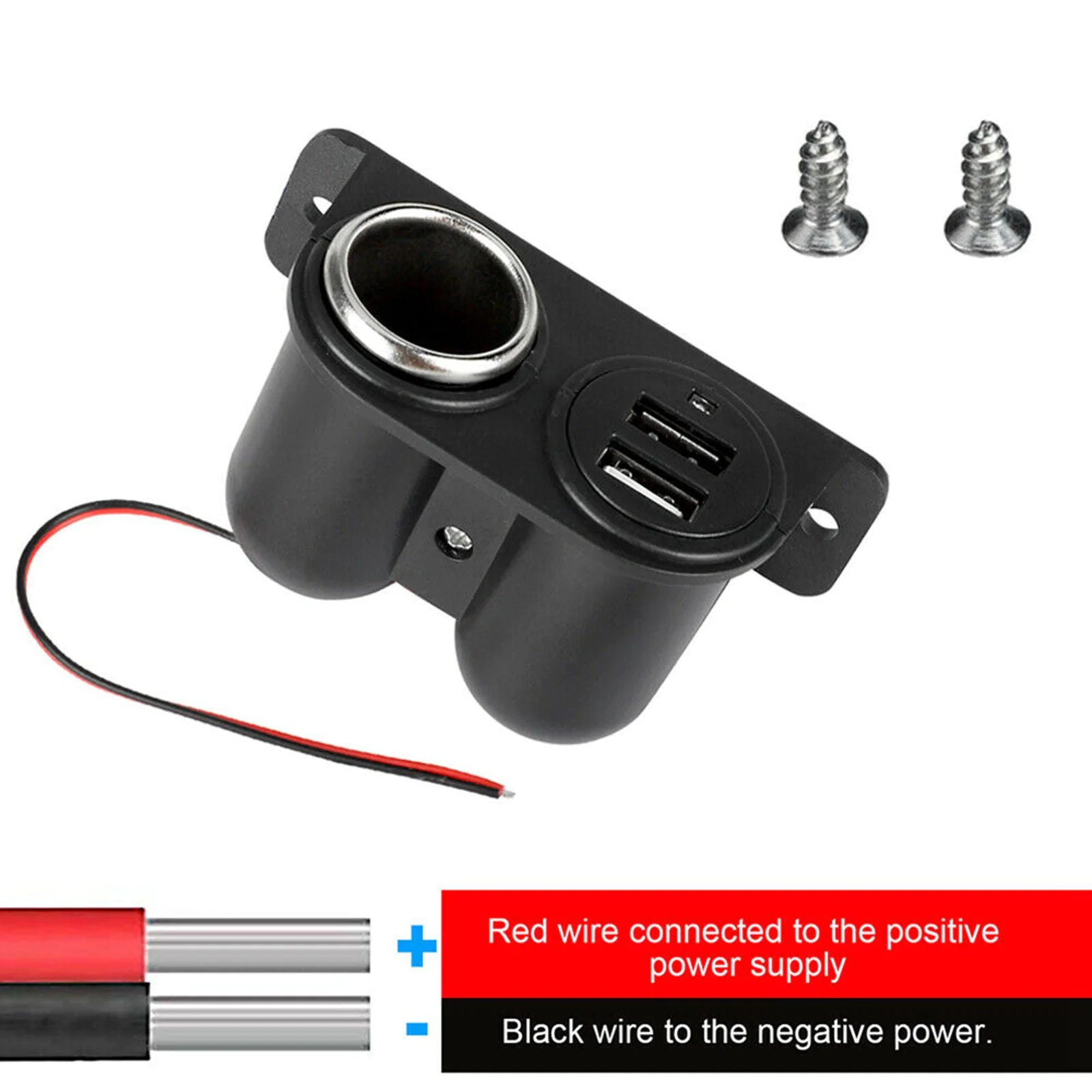 Car Cigarette Lighter Socket Splitter Dual USB Charger Power Adapter Outlet 12V by Anti Spier