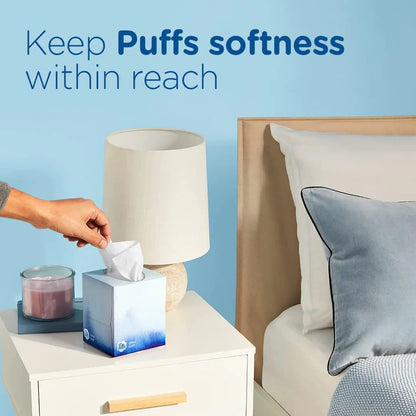 Puffs Ultra Soft Non-Lotion Facial Tissue, 8 Family Boxes, 124 Facial Tissues per Box 124 Count (Pack of 8) by Anti Spier