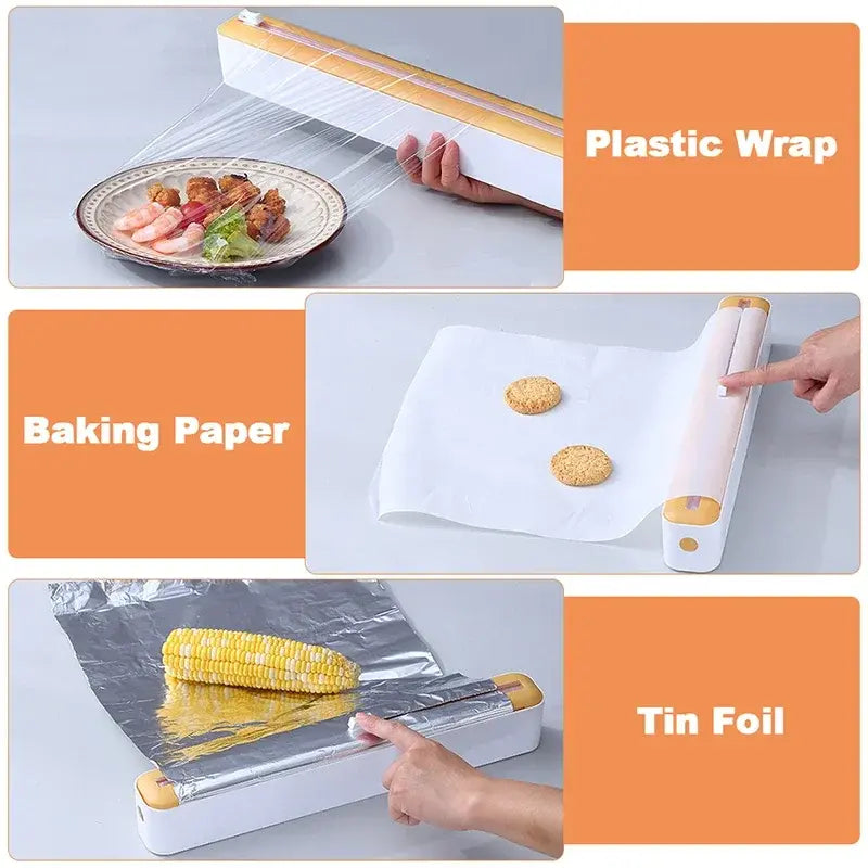 Food Film Dispenser with Magnetic Wrap by Anti Spier