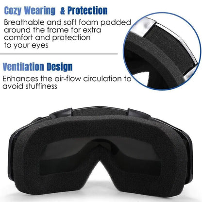 Motocross Goggles Racing Off-Road Dirt Bike ATV UTV BMX MX XC Motorcycle Eyewear by Anti Spier