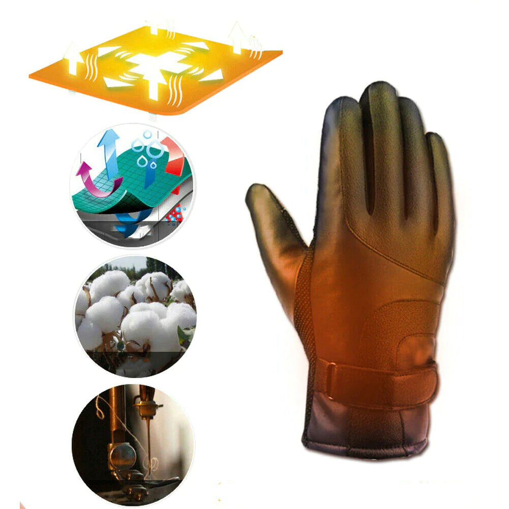 Electric USB Heated Gloves Winter Warming Thermal Ski Snow Hand Warm Windproof by Anti Spier