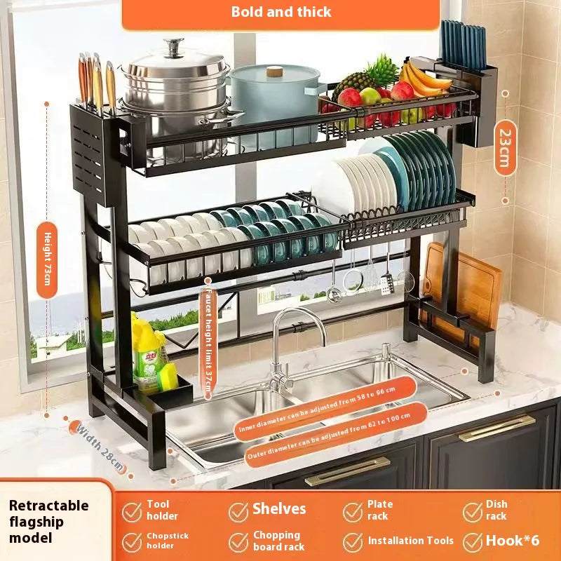 Adjustable Kitchen Dish Rack by Anti Spier