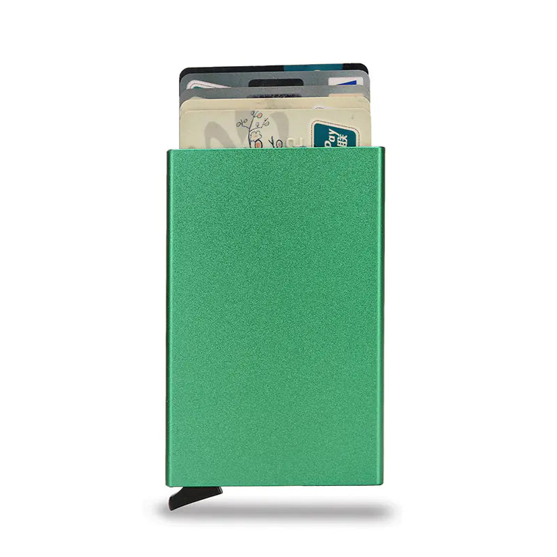 Anti-Magnetic Aluminum RFID Card Holder Wallet by Anti Spier