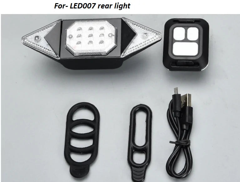 Smart Auto Brake Sensing Light Bicycle Wireless Turn Light by Anti Spier