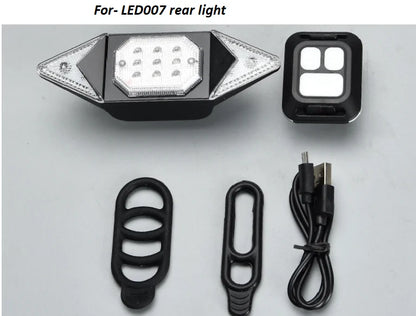 Smart Auto Brake Sensing Light Bicycle Wireless Turn Light by Anti Spier