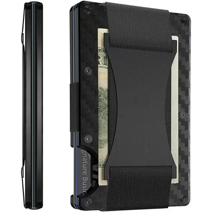 New Metal Card Bag Carbon Fiber Wallet Wallet RFID Anti-theft Swiping Blocking Technology by Anti Spier