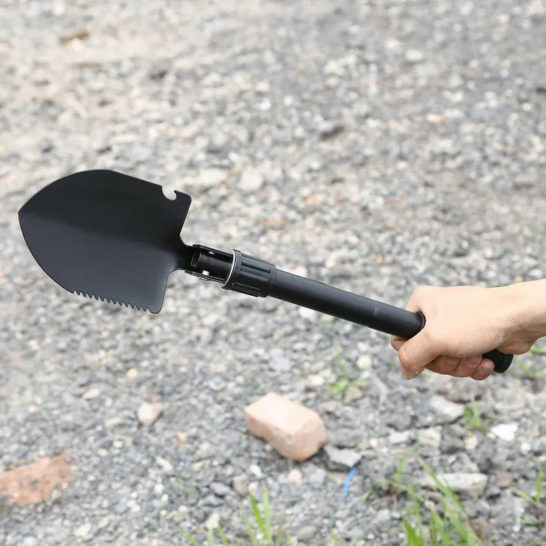 Compact Outdoor Multi-Tool Shovel with Folding Pickaxe by Anti Spier