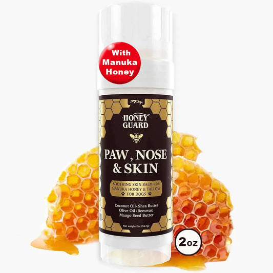 iHeartDogs Honey Guard Paw Nose & Skin Dog Healing Balm - Manuka Honey Tallow Shea Butter & Mango Seed Oil - 2oz by Anti Spier