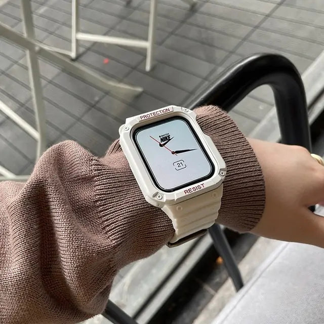Watch Band & Case For iWatch Series 7 6 SE 5 by Anti Spier