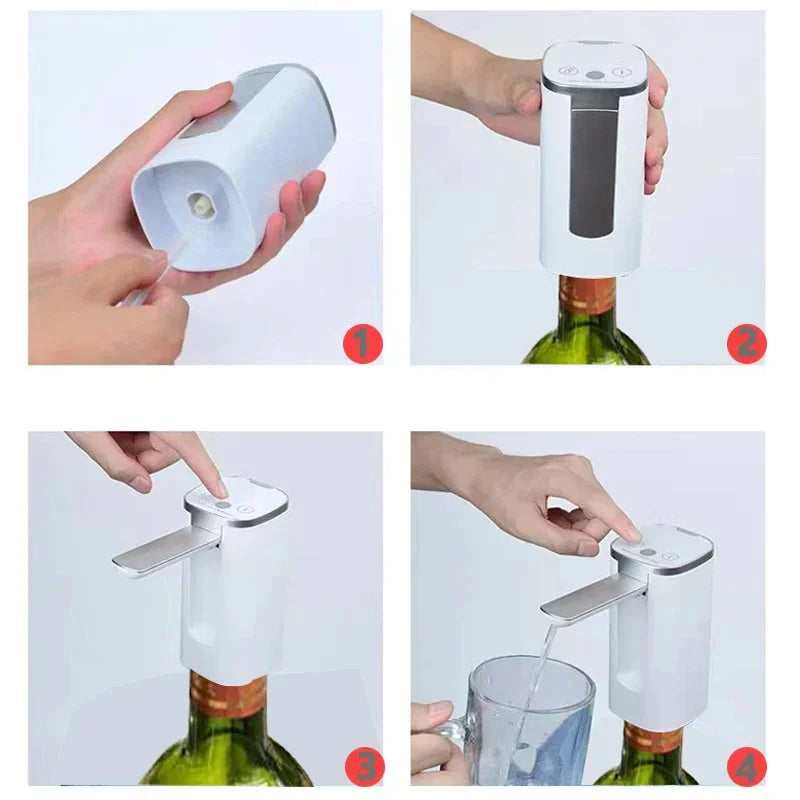Fingerprint Child Lock Touch Screen Digital Display Folding Electric Pumping Water Device by Anti Spier