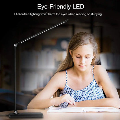 5 Lighting Mode LED Desk Lamp + Wireless Phone Charger by Anti Spier