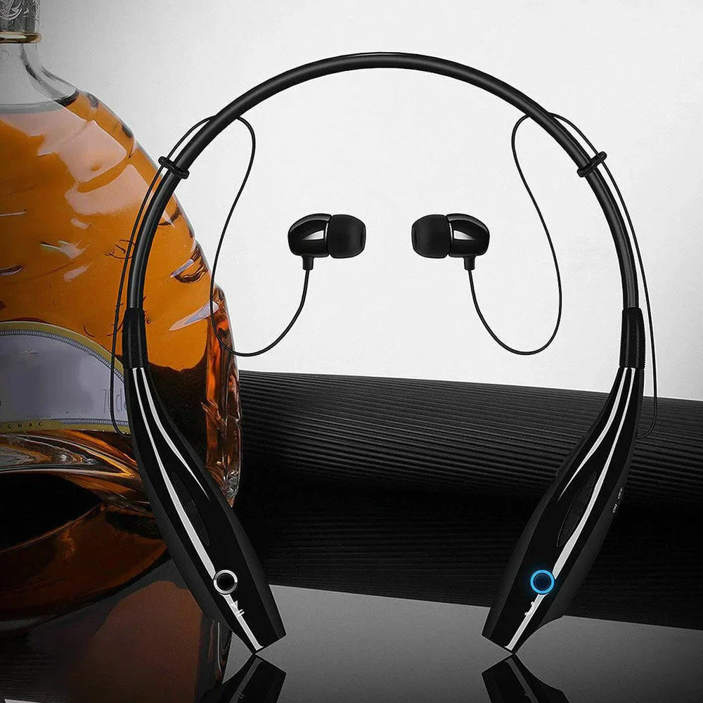 Bluetooth Neckband Wireless Headphones Mic Headset Stereo Earbuds Earphone by Anti Spier