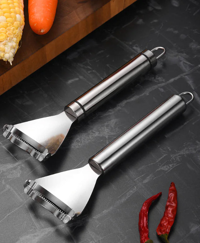 2x Corn Cob Peeler Stainless Steel Thresher Stripper Remover Kitchen Cutter Tool by Anti Spier