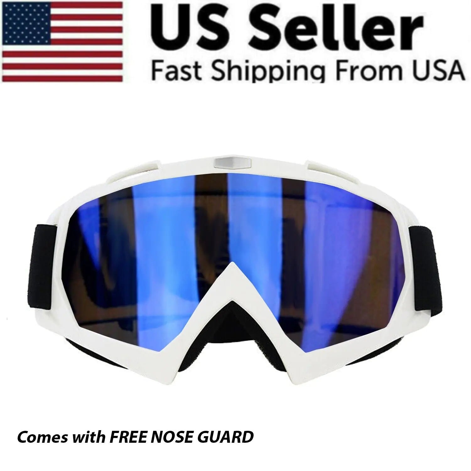 Motocross Goggles Racing Off-Road Dirt Bike ATV UTV BMX MX XC Motorcycle Eyewear by Anti Spier