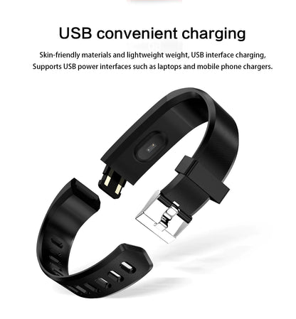 Fitness Smart Watch Activity Tracker Heart Rate For Women Men Oxygen BP Monitor by Anti Spier
