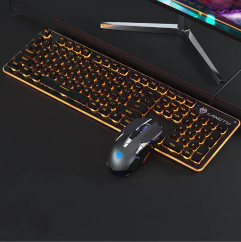 USB Wired Luminous Gaming Keyboard – Ideal for Home & Office Use by Anti Spier