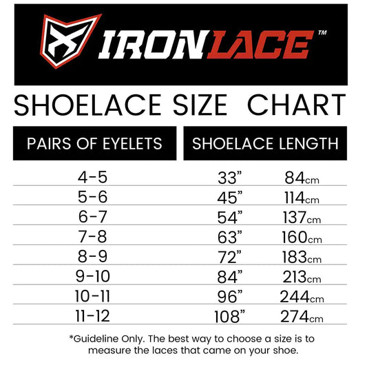 IRONLACE Unbreakable Round Bootlaces - Indestructible, Waterproof & Fire Resistant Boot & Shoe Laces 96-Inch Black by Anti Spier