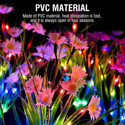 Solar Garden Lights LED Flower Stake Lamp Outdoor Yard Waterproof Patio Decor by Anti Spier