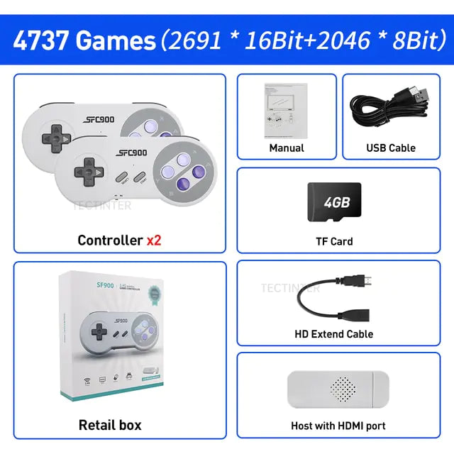 1500 Games HDMI-Compatible Video Game Console for SNES/NES by Anti Spier