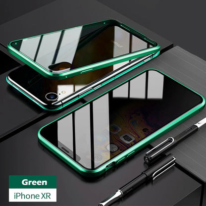 Anti-Peep Magnetic Metal Phone Case For iPhone by Anti Spier