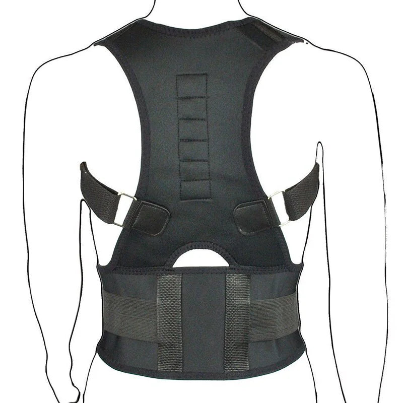 Posture Corrector Support Magnetic Back Shoulder Brace Belt Band For Men Women by Anti Spier