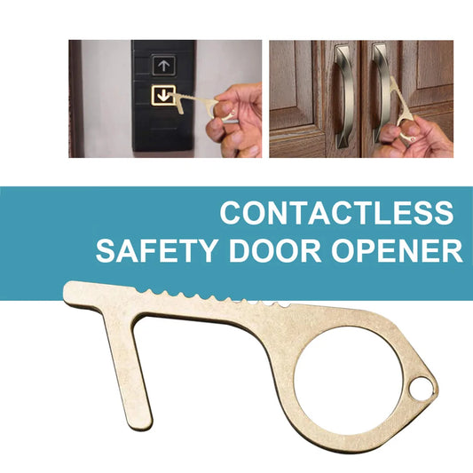 Brass Key Elevator Button Contactless Safety Door Opener by Anti Spier