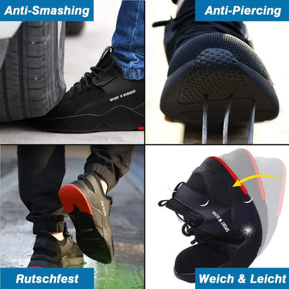 Men Work Safety Shoes Steel Toe Cap by Anti Spier