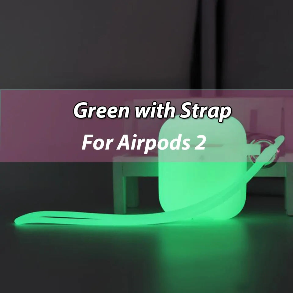 Glow-in-the-Dark Silicone Case for Apple AirPods Pro: Shockproof Protection by Anti Spier
