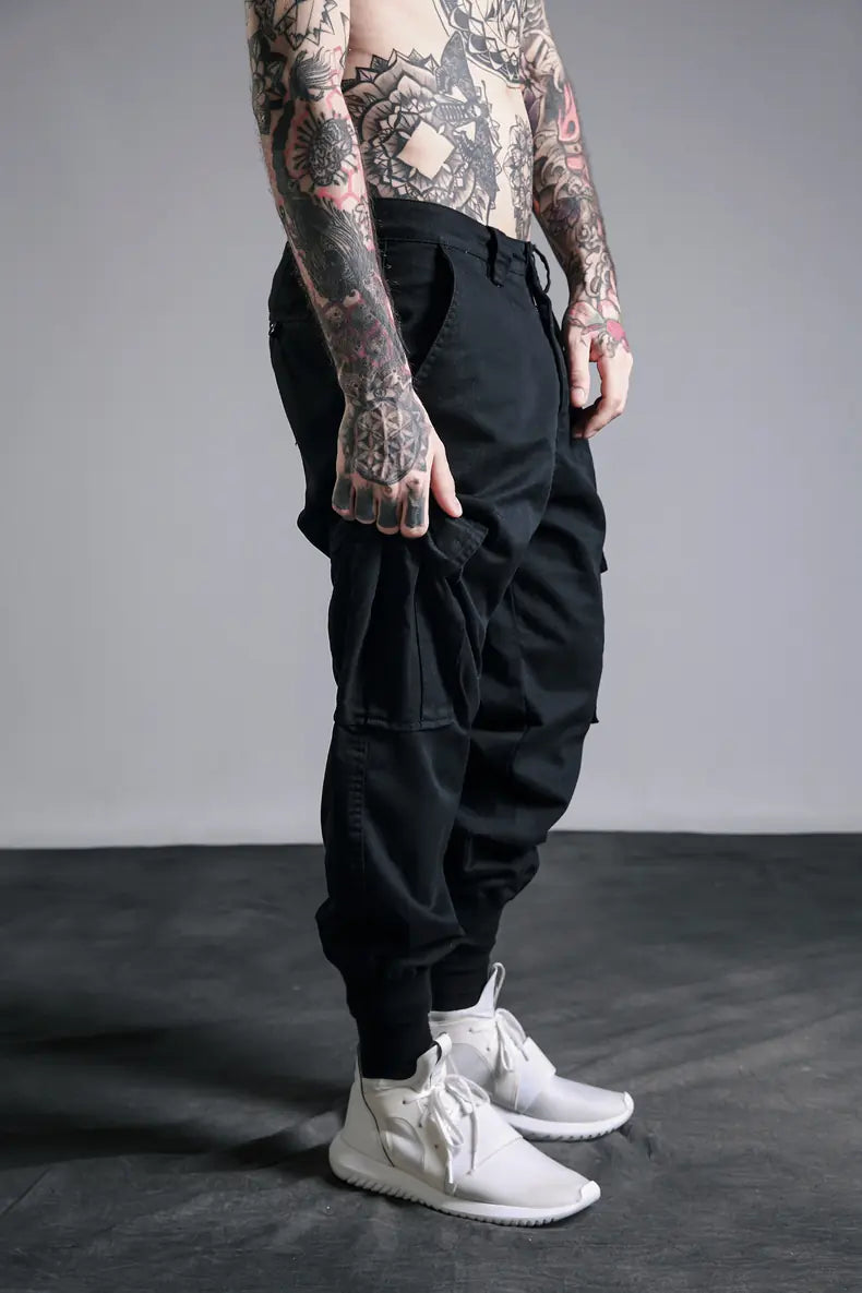 Men's Streetwear Camouflage Cargo Pants in Loose Fit by Anti Spier