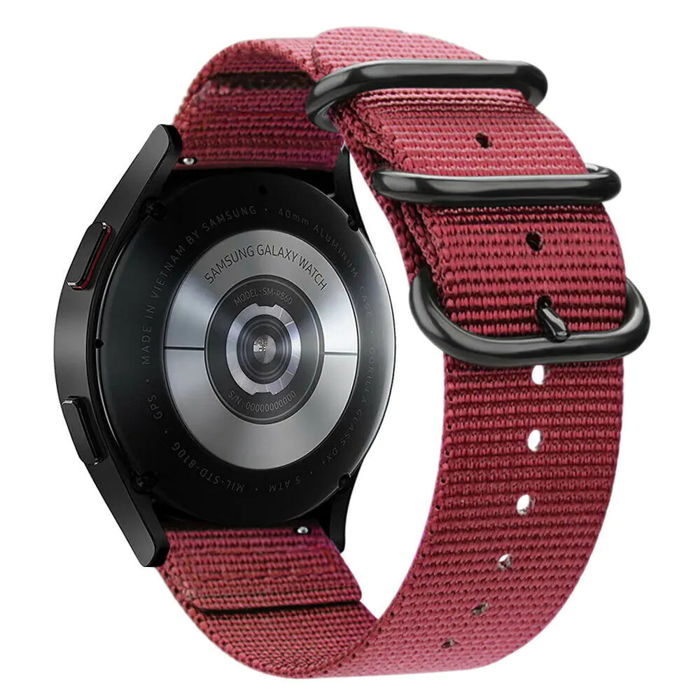 18mm 20mm 22mm Durable Military Woven Nylon Wrist Watch Band Quick Release Strap by Anti Spier