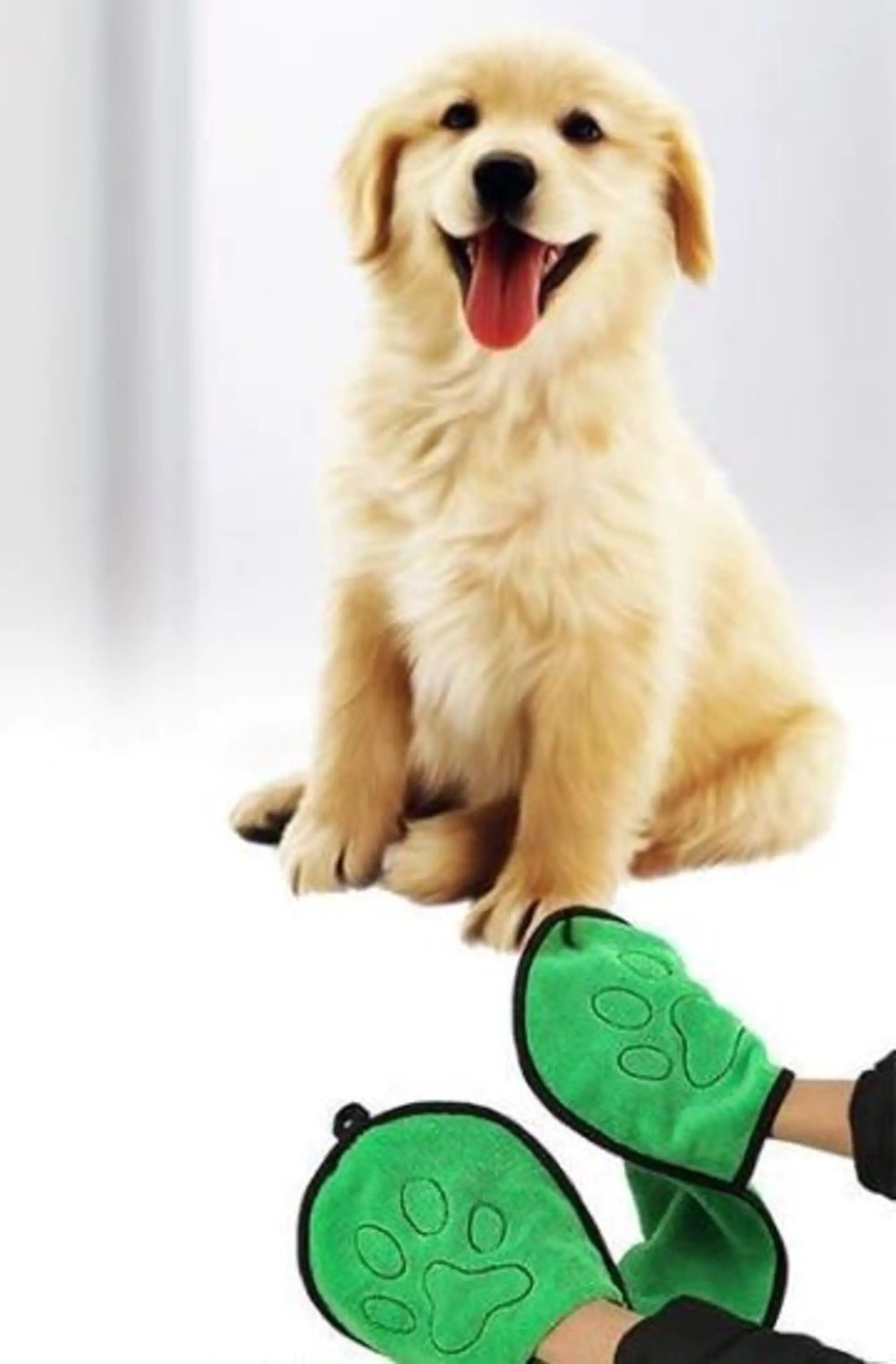 BeNat Pets. Dog Bath Towel Double Drop Pocket Design by Anti Spier