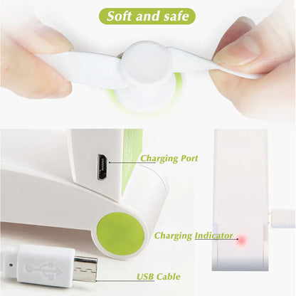 USB Rechargeable Mini Handheld Pocket Fan by Anti Spier