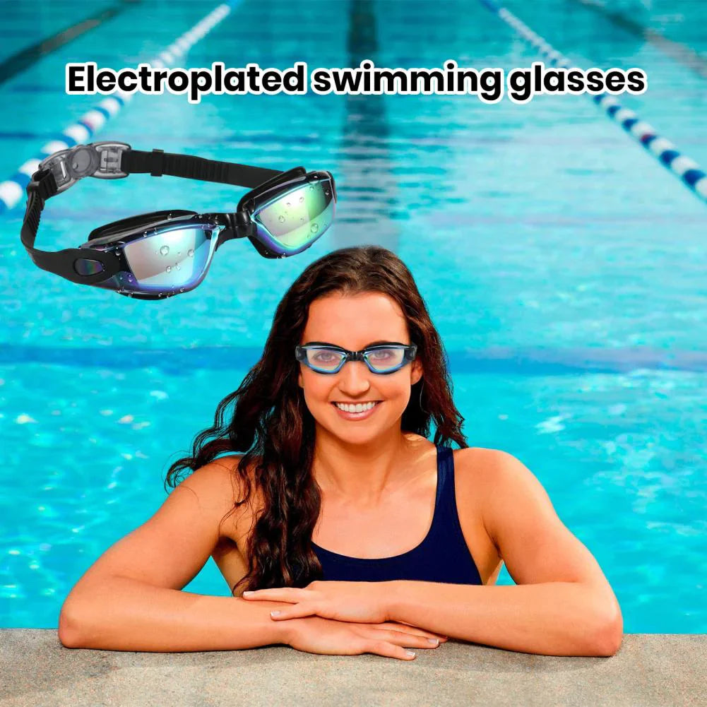 Clear Comfortable Swimming Goggles UV- Anti-Fog Swim Glasses Mirror Adult & Kids by Anti Spier
