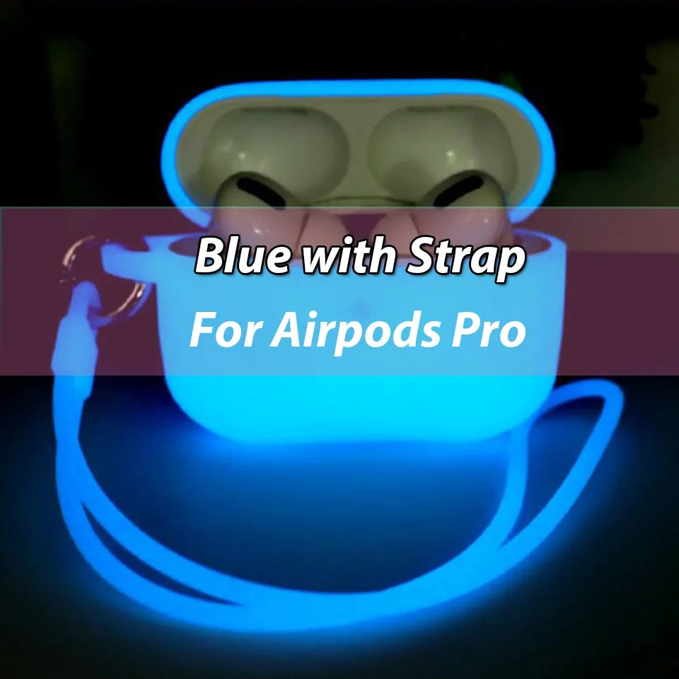 Glow-in-the-Dark Silicone Case for Apple AirPods Pro: Shockproof Protection by Anti Spier