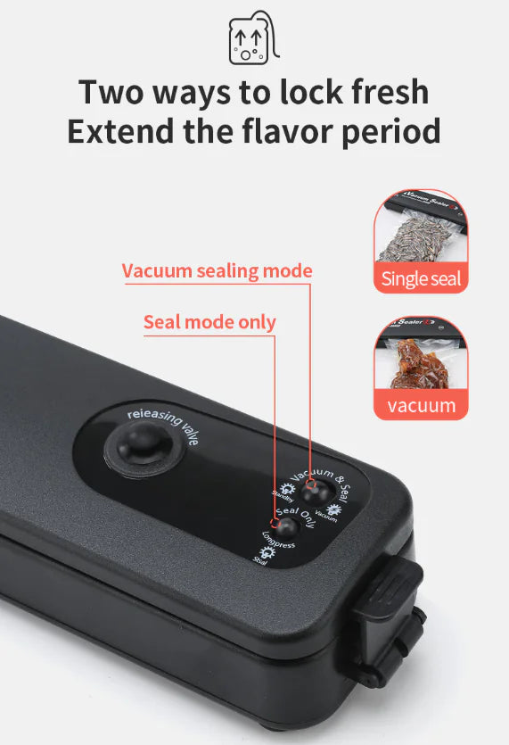 Vacuum Sealer Machine Food Preservation Storage Saver Automatic With Seal Bag by Anti Spier